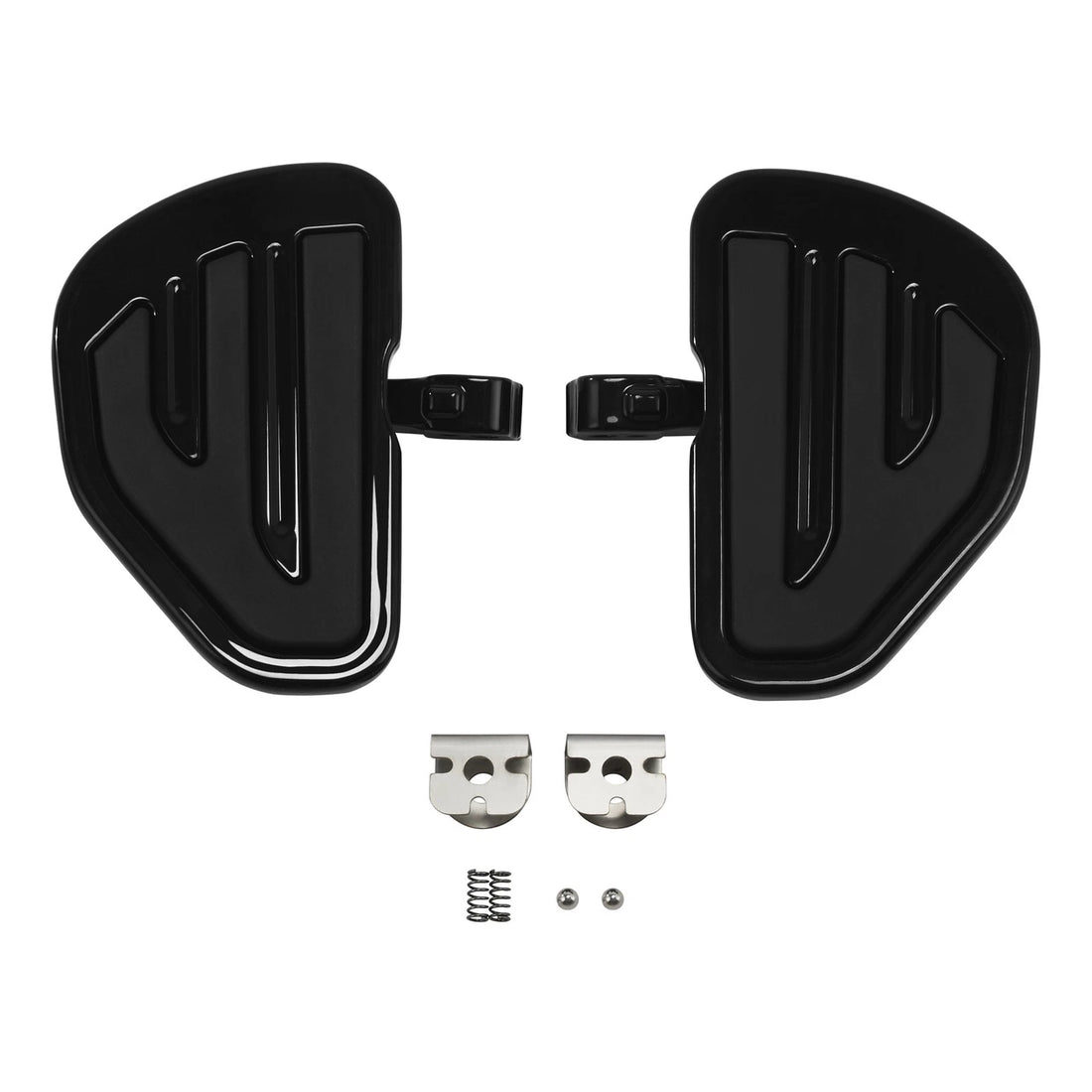 Black Rear Passenger Floorboard Footboard Fit For Indian Scout Sixty Bobber 2025