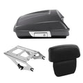 Razor Trunk w/Pad Mount Fit For Harley Road Glide 2014-Up Gauntlet Gray Metallic