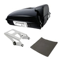 Vivid Black Razor Trunk Backrest Mount Rack Fit For Harley Electra Glide 2014-26