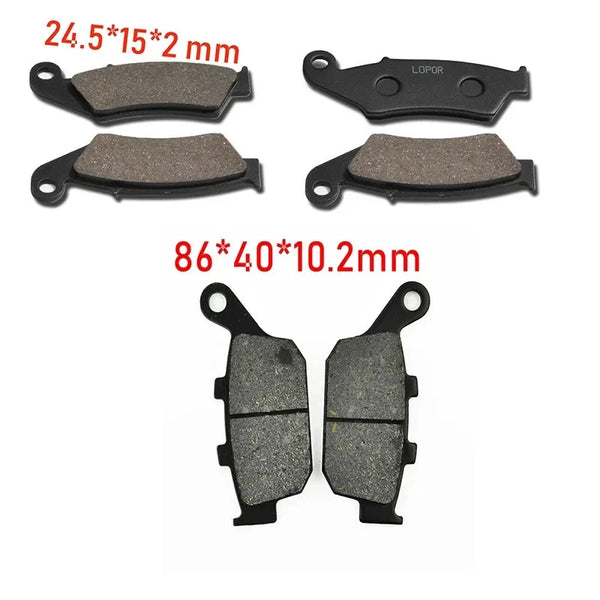 3PC Complete Set Front Rear Brake Pads For Honda XL600V transalp 600 NX650