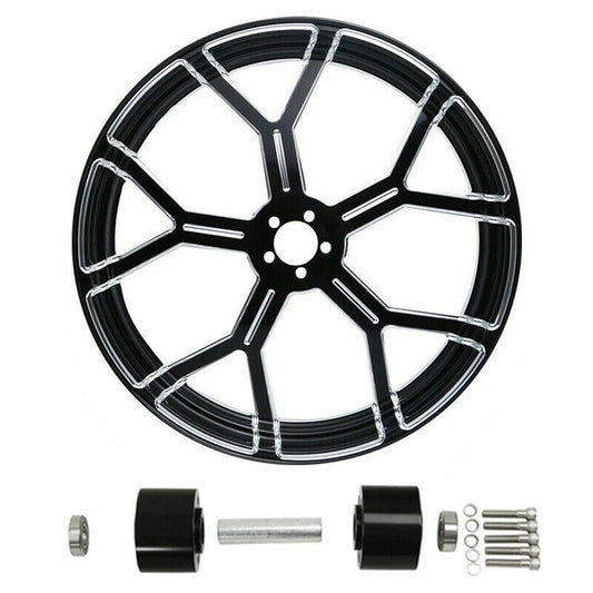 21" Front Wheel Rim & Dual Disc Hub Fit For Harley Street Road Glide 1997-2021