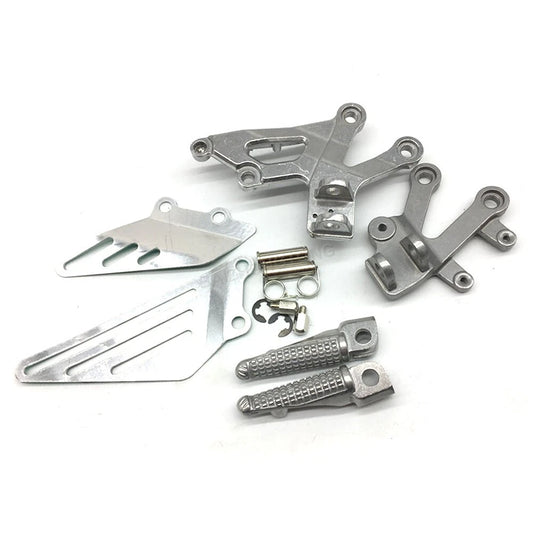 Fit For 2000-2005 Kawasaki Ninja ZX12R Motorcycle Front Foot Peg Bracket Silver
