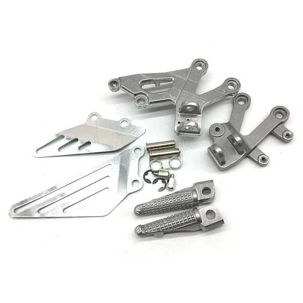 Fit For 2000-2005 Kawasaki Ninja ZX12R Motorcycle Front Foot Peg Bracket Silver