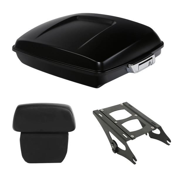 Razor Trunk Backrest Mount Rack Fit For Harley Road Glide 2014-2026 Black Denim