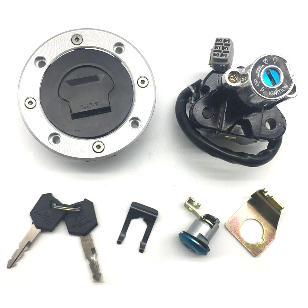 Fuel Gas Cap Ignition Switch Seat Lock For Suzuki V-Strom DL650 2004-2011 GSF650