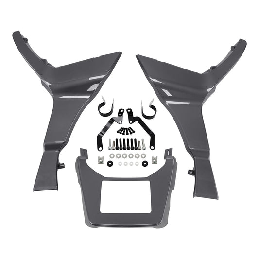Side Fairings Spoiler Cover Fit For Harley Road Glide 17+ Gauntlet Gray Metallic