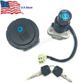 Ignition Switch Fuel Gas Cap Lock Set Fit For Kawasaki KLR650 2008-2018