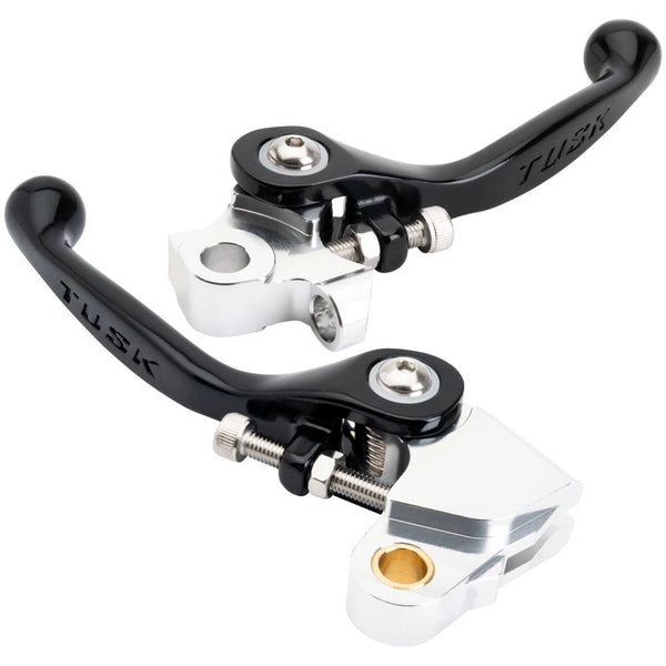 Tusk 21874600323a87-af0242 Axis Folding Lever Set Short Black For Yamaha YZ250