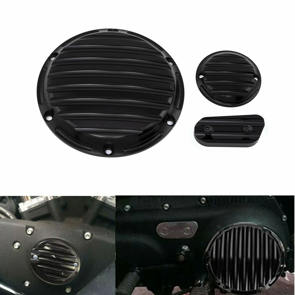 Black Derby Timing Timer Chain Inspection Cover For Harley Sportster XL883 48