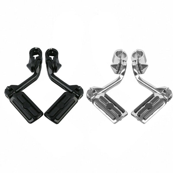 1 1/4" 32mm Long Angled Highway Engine Guard Footpegs Pegs Mount Fit For Harley