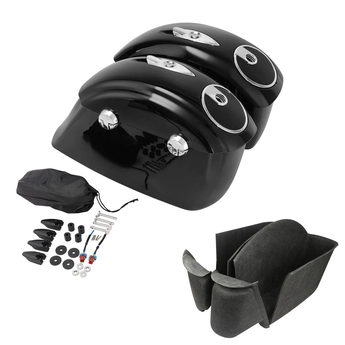 Saddlebag Electronic Latch Audio + Liners For Indian Chieftain Roadmaster