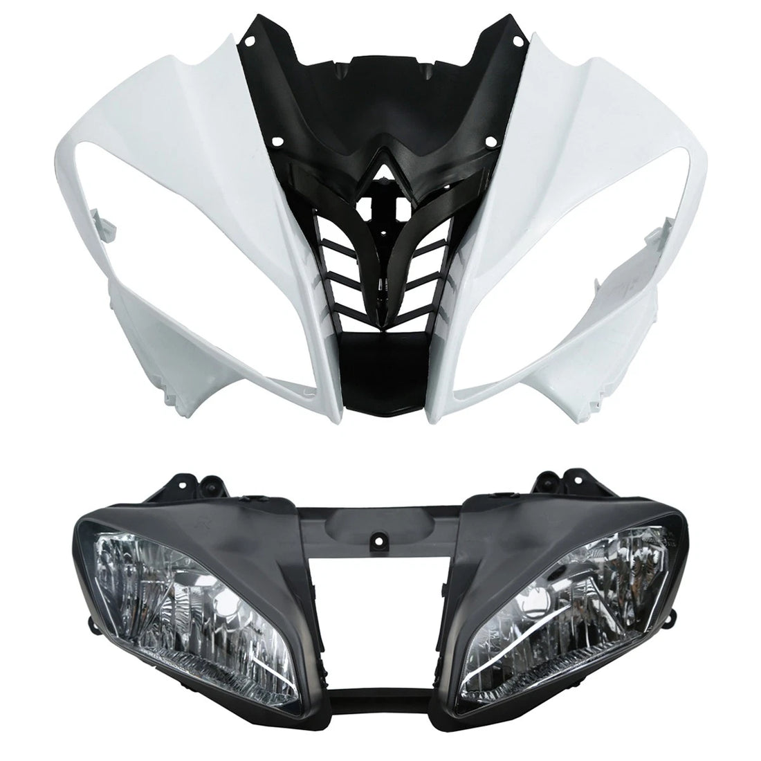 Upper Front Fairing Cowl Nose & Headlight Assembly Fit For Yamaha Yzf R6 08-2016