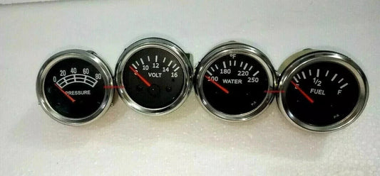Oil Pressure Mechanical Temp Elec Volt Fuel Gauge 0-90 ohms 2 1/16" 52 mm @VD