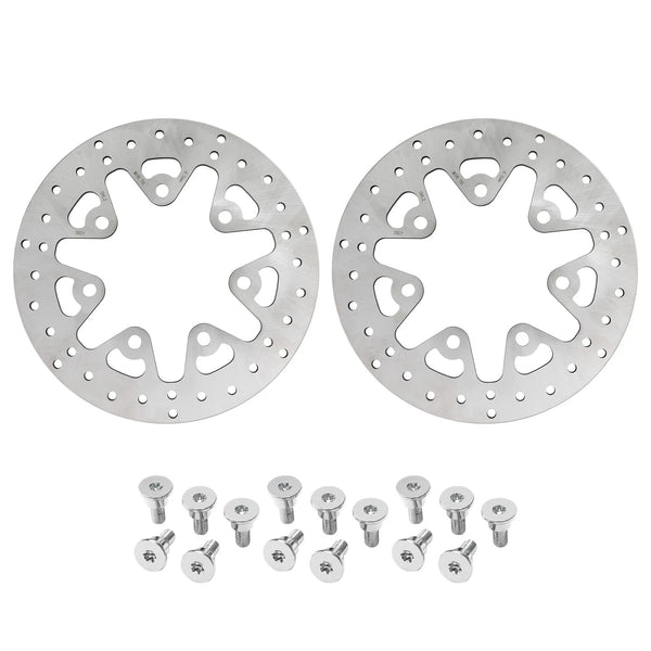 11.8" Front Brake Disc Rotor & Bolts Fit For Harley Touring Road King 2014-2024