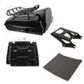 Black Razor Trunk Backrest Mount Base Plate Fit For Harley Touring Models 14-26