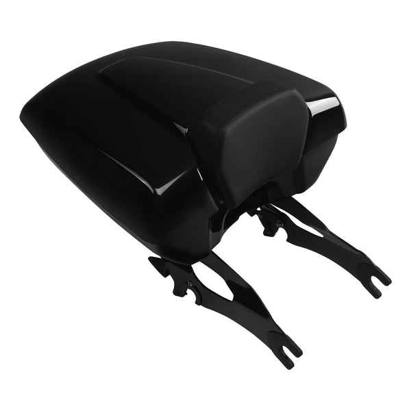 Low Profile Trunk Backrest Mount Fit For Indian Chieftain Roadmaster Vivid Black