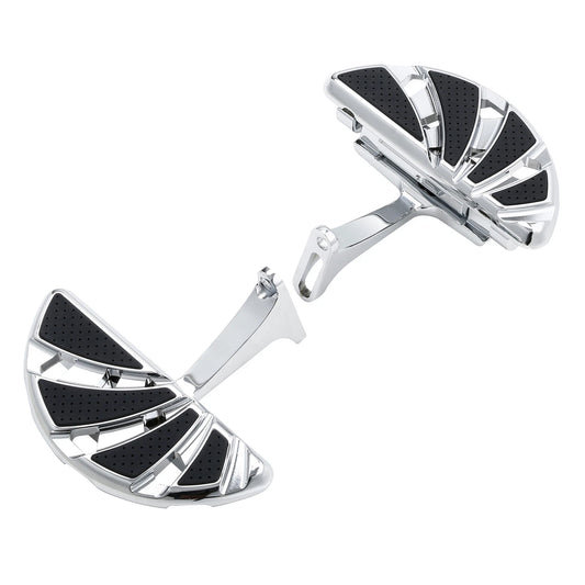 Rear Passenger Floorboards Foot Boards Fit For Harley Road King 1993-2025 Chrome