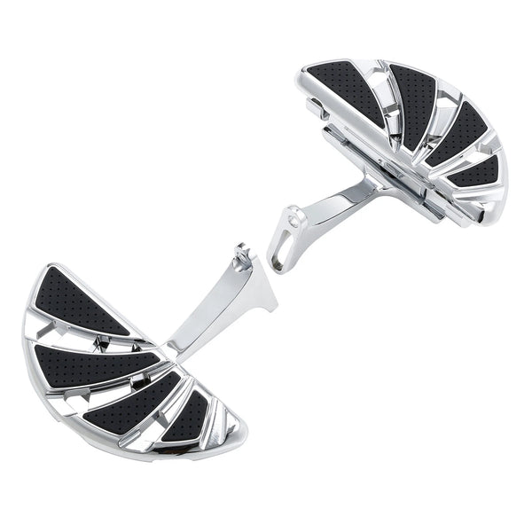 Rear Passenger Floorboards Foot Boards Fit For Harley Road King 1993-2025 Chrome