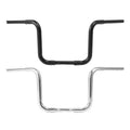 12" Rise 1 1/4" Ape Hanger Handlebar Fit For Harley Sportster 1200 Black/Chrome