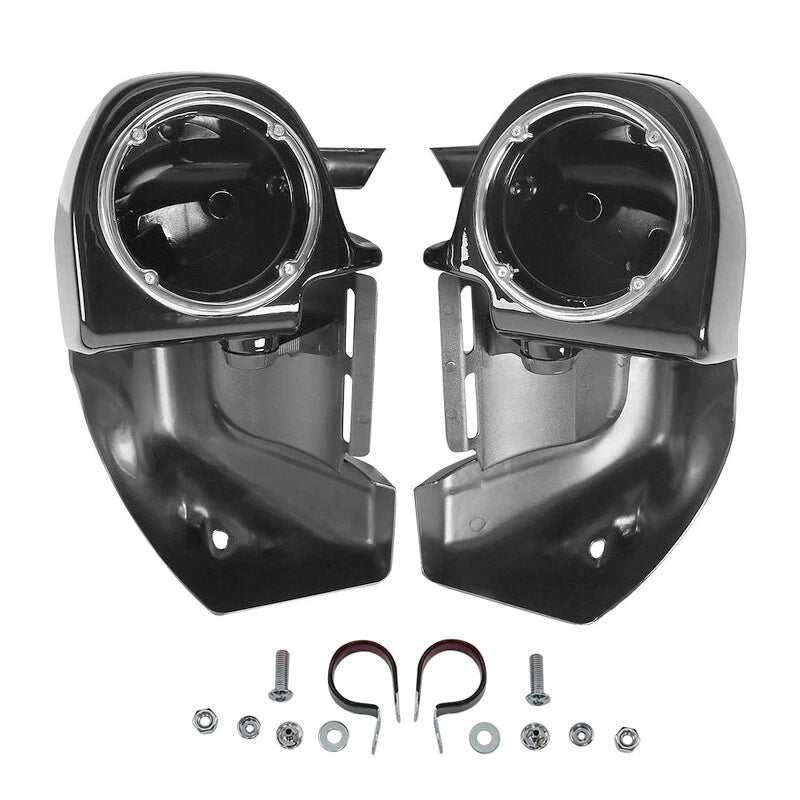 Lower Vented Leg Fairings w/ 6.5" Speaker Pod For Harley Electra Glide 1983-2013