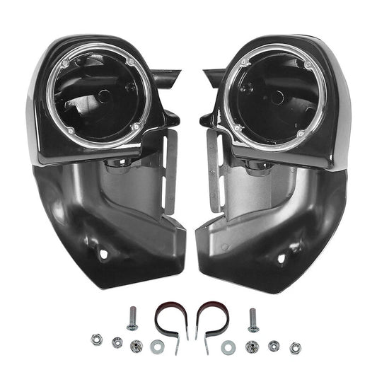 Lower Vented Leg Fairings w/ 6.5" Speaker Pod For Harley Electra Glide 1983-2013