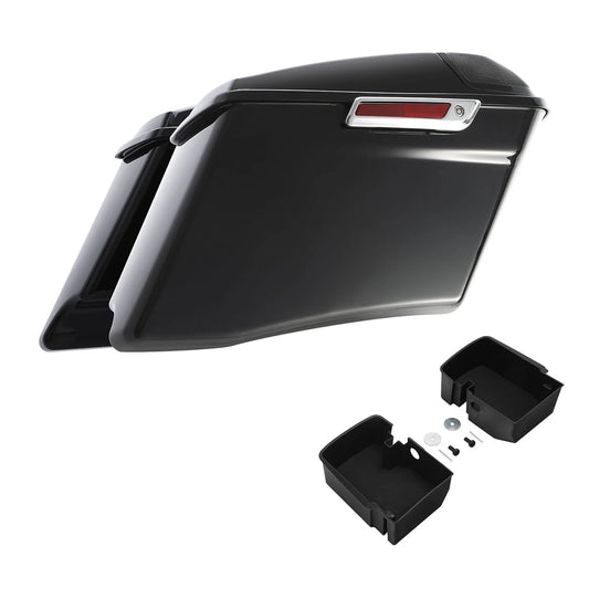 4" Stretched Saddlebags & Tray Organizers Fit For Harley Touring Flht 2014-2023