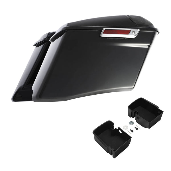 4" Stretched Saddlebags & Tray Organizers Fit For Harley Touring Flht 2014-2023