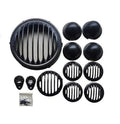 Headlight Grill Set Black Alloy Metal for Royal Enfield Classic Reborn 350