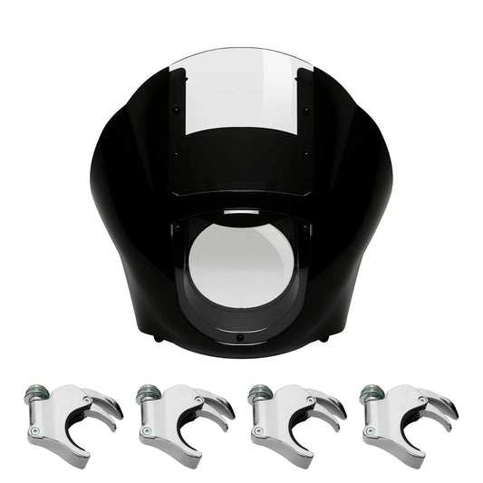 Quarter Fairing Windshield 49mm Fork Clamp Fit For Harley Sportster XL Dyna