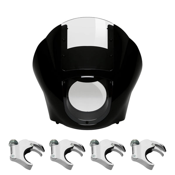 Quarter Fairing Windshield 49mm Fork Clamp Fit For Harley Sportster XL Dyna
