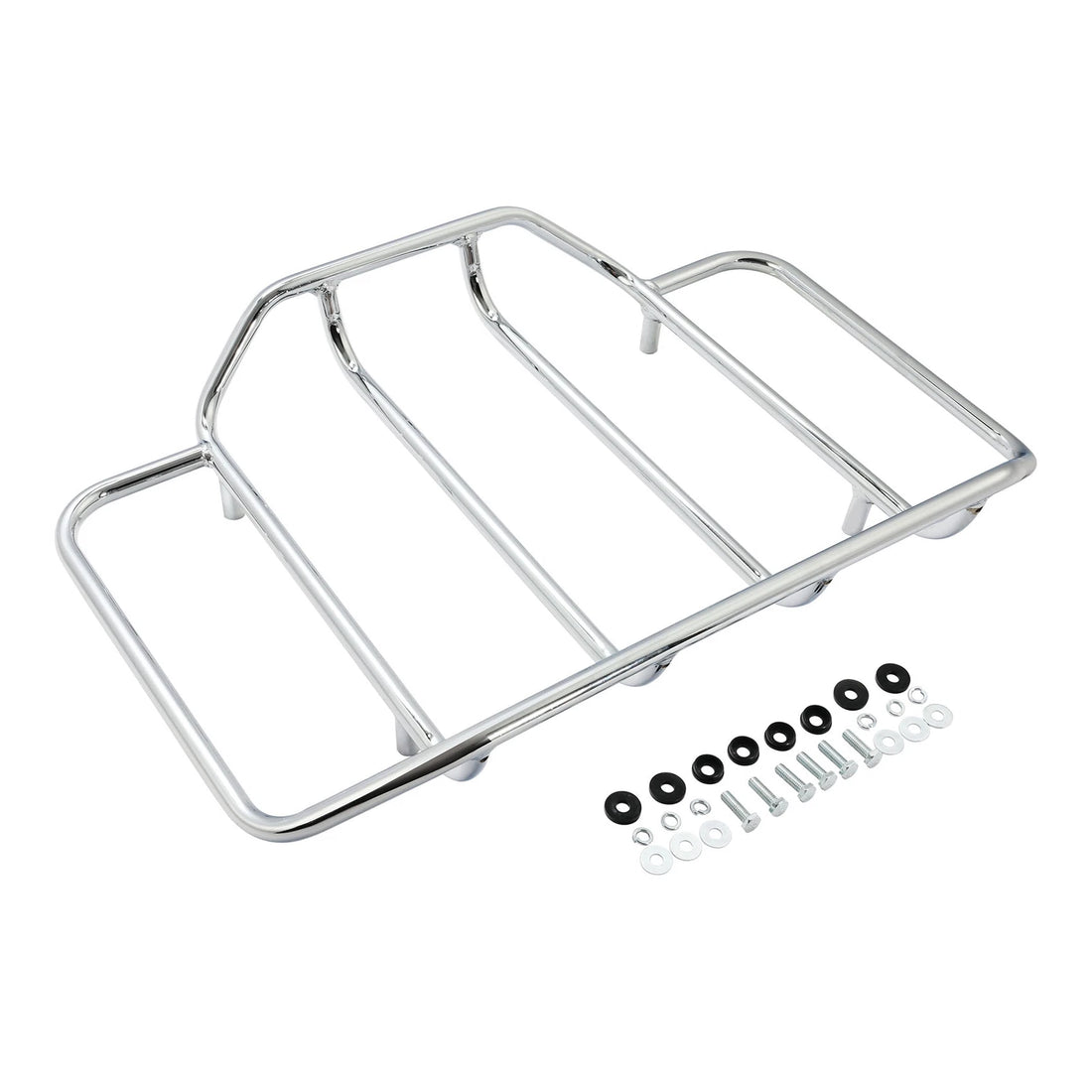 Chrome Trunk Luggage Rack Rail Fit For Harley Touring Electra Street Road Glide