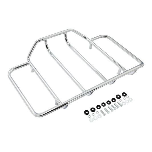 Chrome Trunk Luggage Rack Rail Fit For Harley Touring Electra Street Road Glide