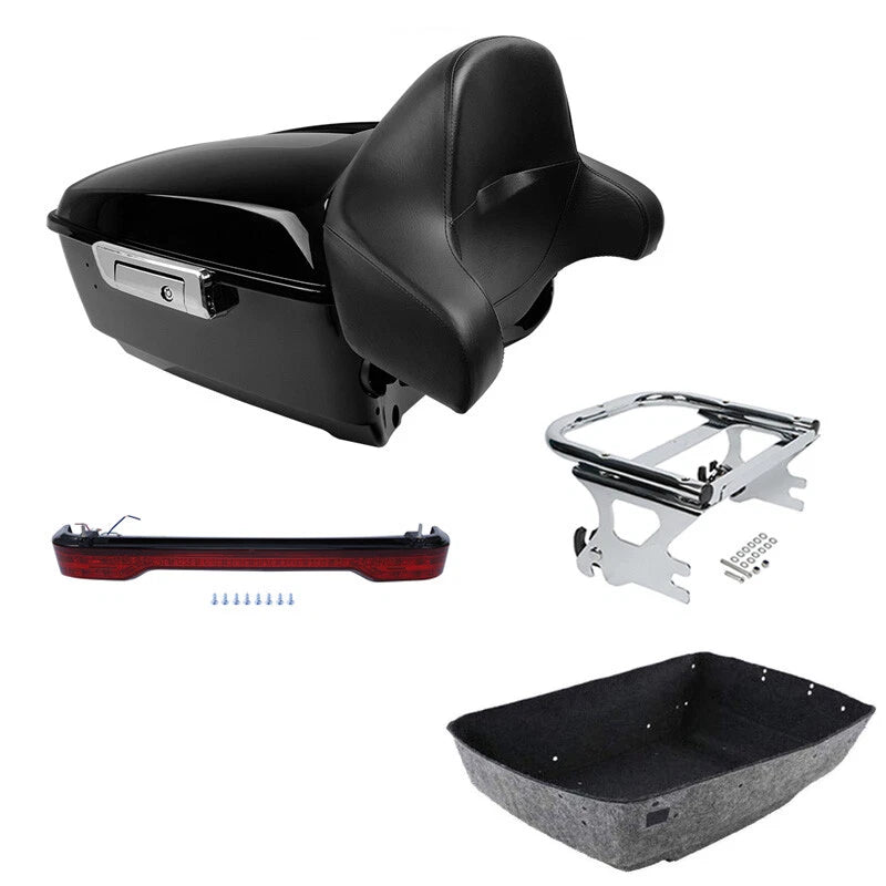 King Trunk Backrest Taillight Mount Fit For Harley Touring Road King 97-08