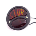 Motorcycle Vintage Black Metal Stop Round Tail Brake Light For Harley Cafe Racer