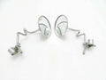 Fit For Vespa Chromed Round Side Mirror Set