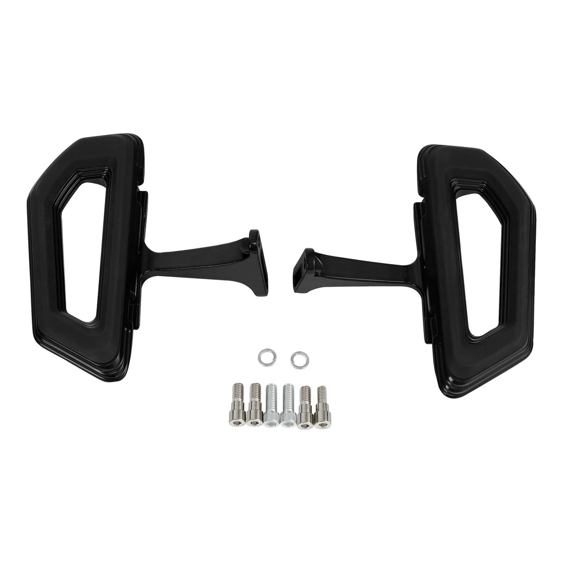 Black Passenger Floorboards Kit Fit For Harley Touring 1993-2025 24 Street Glide