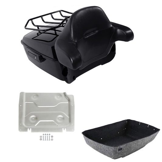 King Trunk Backrest Luggage Rack Base Plate Fit For Harley Street Glide 2014-26