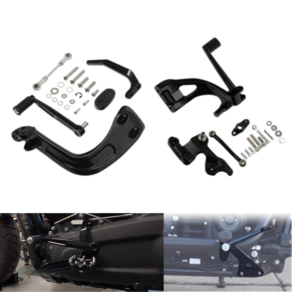 Mid Controls Shift & Brake Side Kit Fit For Harley Sport Glide Flsb Fxfb 18-25