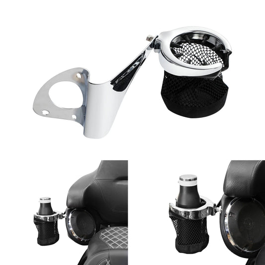 Passenger Drink Cup Holder Fit For Harley Electra Glide Ultra Classic 2014-2024