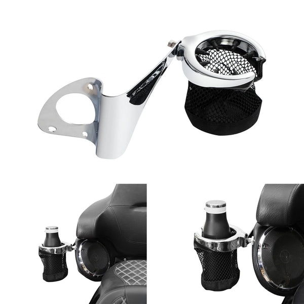 Passenger Drink Cup Holder Fit For Harley Electra Glide Ultra Classic 2014-2024
