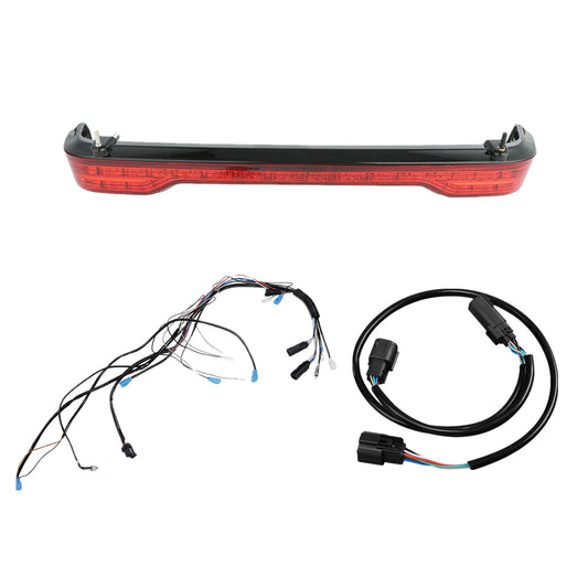 King Trunk LED Brake Light Wiring Harness Fit For Harley Touring Glide 2014-2025