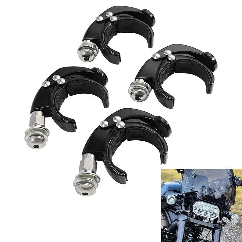 54mm 56mm Windshield Clamps Fit For Harley Low Rider ST 2022-2025 Fat Bob 18-24