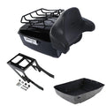 King Trunk Backrest Top Rack Mount Fit For Harley Heritage Classic Flhcs 2018-26