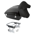 Chopped Trunk Backrest Pad Mounting Rack Fit For Harley Touring 1997-2008