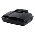 Black Razor Trunk with Backrest Pad Fit For Harley Touring Street Glide 97-13