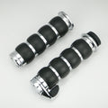1" Handle Grips With Throttle Boss For Harley Softail Dyna Glide Fat Boy Bad Boy