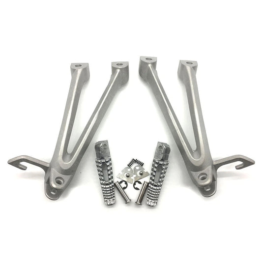 Silver Rear Foot Peg Bracket Kit Fit For Suzuki GSXR600 GSXR750 2006 2007 2006