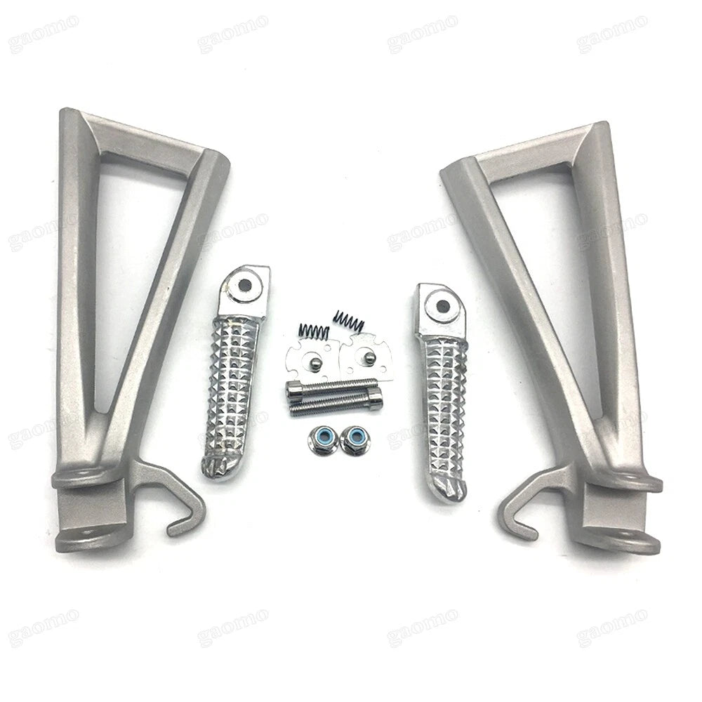 Yamaha YZF-R6 Silver Rear Passenger Foot Pegs Bracket Fit For 2006-2016