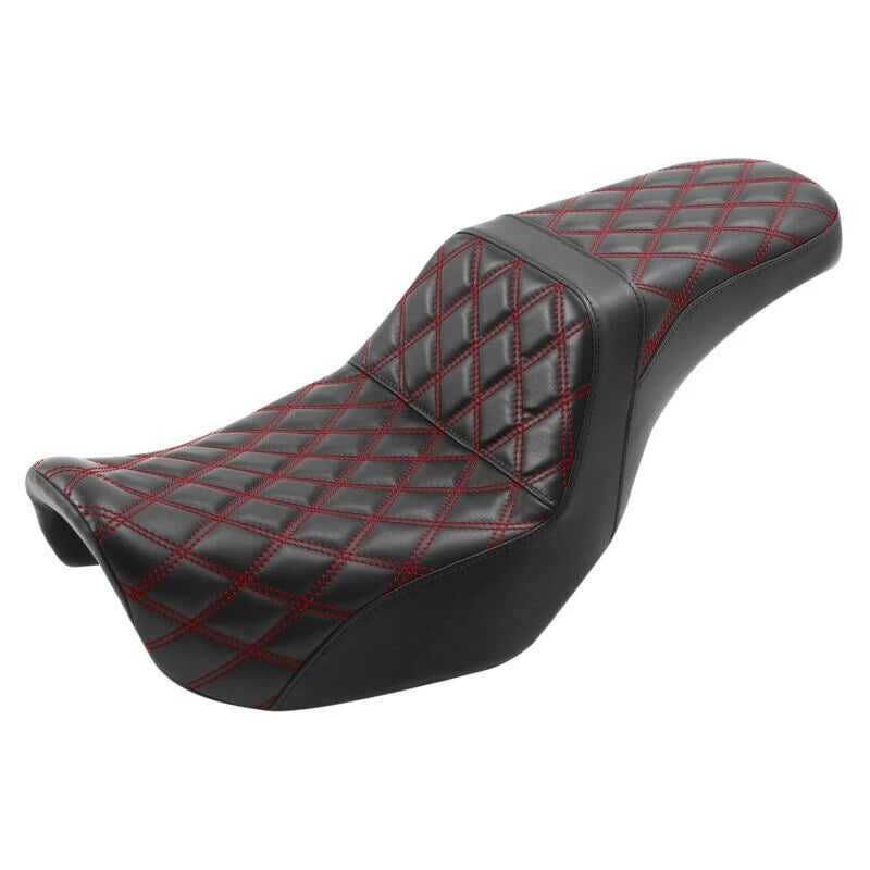 Driver Passenger Seat Fit For Harley Dyna Low Rider Fat Bob Wide Glide 2006-2017