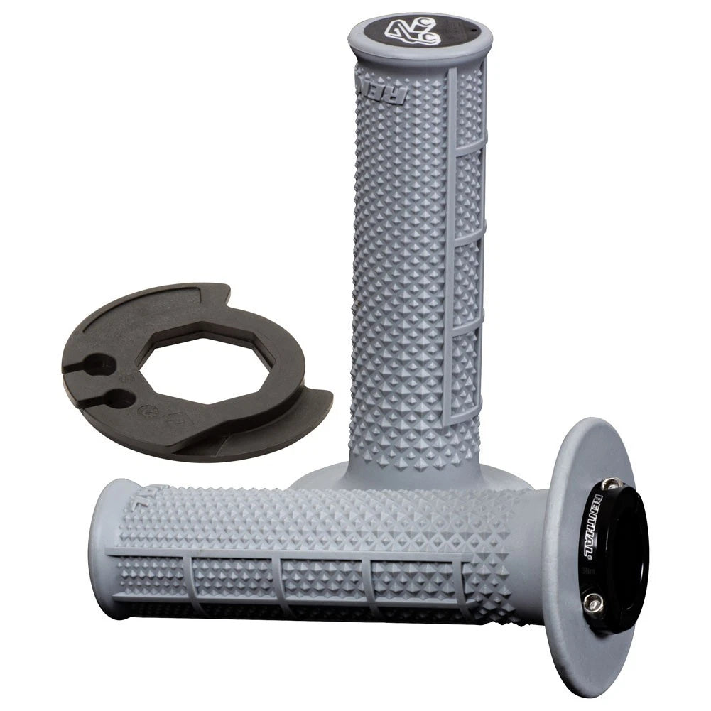 Renthal 21367300158e8f-337874 Tapered Half Waffle MX Original Lock-On Grips Soft
